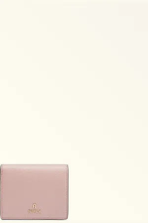 Furla Camelia Portefeuille Compact Alba Cuir Texturé Femme