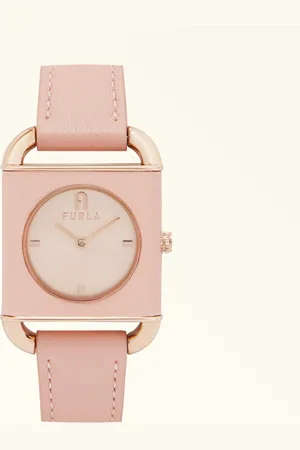 Furla Arco Square Montre Avec Boîtier Carré Candy Cuir De Veau + Métal Femme