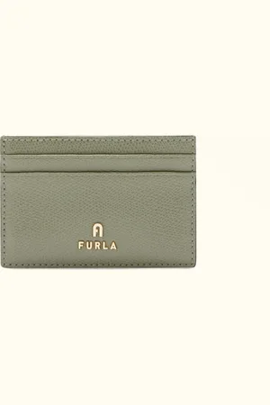 Furla Camelia Porte-cartes S Agave B Cuir Texturé Femme