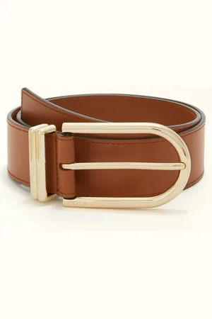 Furla Camelia Ceinture Fixe Cognac H Cuir De Veau Souple Femme