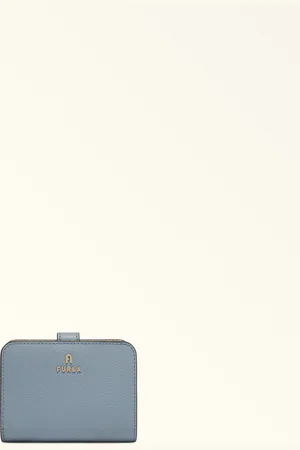 Furla Camelia Portefeuille Compact Celestial Cuir Texturé Femme
