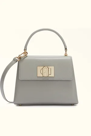 Furla 1927 Sac À Main Cenere Cuir Texturé Femme