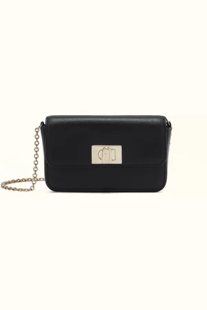 Furla 1927 Mini Sac Nero Cuir Texturé Femme