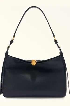Furla Sfera Soft Sac Porté Épaule Nero Cuir De Veau Verona Femme
