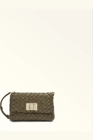Furla Gerla Sac Porté Épaule Sage Cuir Nappa Tressé Femme