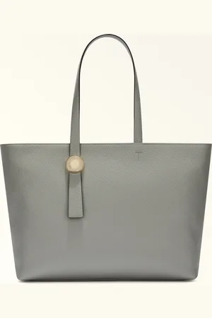 Furla Sfera Sac Cabas Cenere Cuir De Veau Grainé Femme
