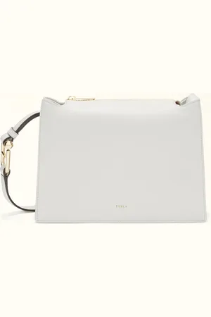 Furla Nuvola Sac À Bandoulière Marshmallow Cuir De Veau Claris Lux Femme