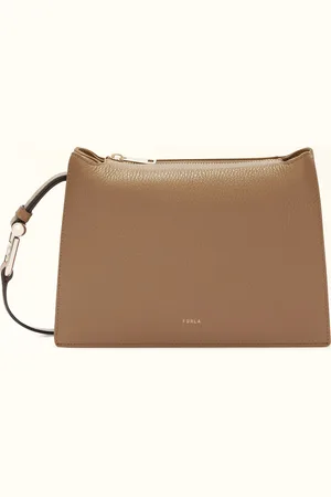 Furla Nuvola Sac À Bandoulière Deserto Cuir De Veau Grainé Femme