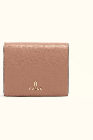 Furla Camelia Portefeuille Compact Tulle Cuir Texturé Femme