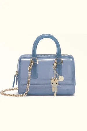 Furla Candy Mini Sac Cyan Pvc + Métal Femme