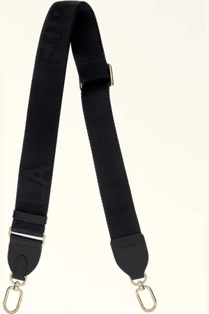 Furla Fiona Bandoulière Épaule Nero Tissu Ruban À Logo Femme