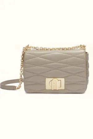 Furla 1927 Sac À Bandoulière S Vaniglia Cuir De Veau Nappa Matelassé Dattero Lux Femme