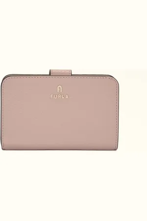 Furla Camelia Portefeuille Compact Corolla Cuir De Veau Grainé Femme
