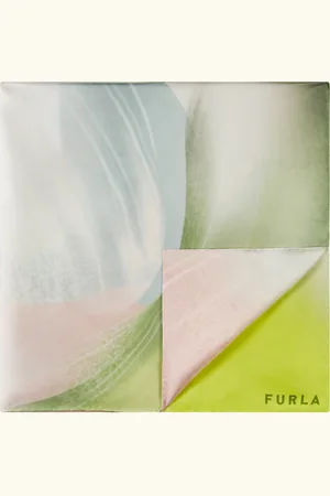 Furla Tortona Carré Toni Multicolor Sergé De Soie À Imprimé Murrine Femme