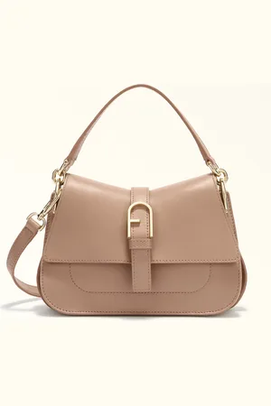 Furla Flow Sac À Main Greige Cuir De Veau Claris Lux Femme