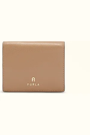 Furla Camelia Portefeuille Compact Deserto Cuir Texturé Femme