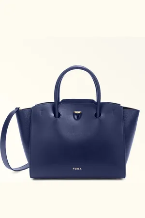Furla Genesi Sac Cabas Mediterraneo Cuir De Veau Souple + Cuir De Veau Grainé Femme