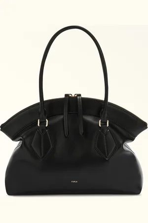 Furla Erica Sac Cabas Nero Cuir De Veau Milano Femme