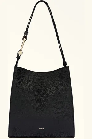 Furla Nuvola Sac Seau Nero Cuir De Veau Grainé Femme