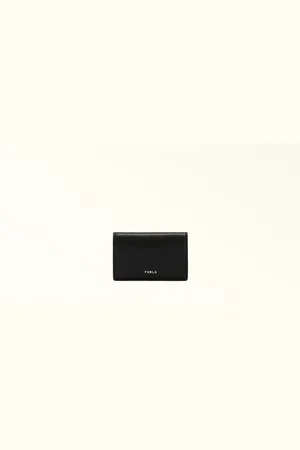 Furla Man Project Porte-cartes Nero Cuir De Veau Texturé Milos Homme