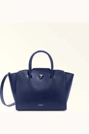 Furla Genesi Sac Cabas Mediterraneo Cuir De Veau Souple + Cuir De Veau Grainé Femme