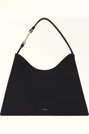 Furla Nuvola Sac Porté Épaule Nero Cuir De Veau Claris Lux Femme