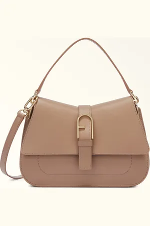 Furla Flow Sac À Main Greige Cuir De Veau Claris Lux Femme