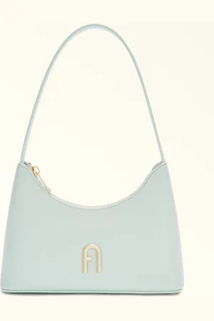 Furla Diamante Sac Porté Épaule Laguna Cuir De Veau Souple Femme