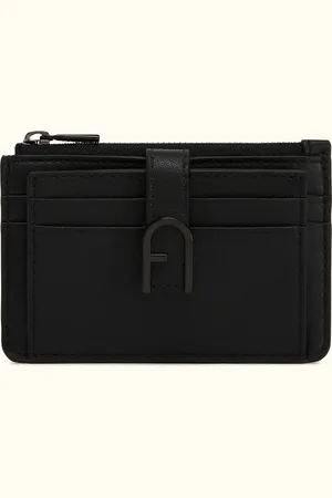 Furla Flow Porte-cartes Nero Cuir De Veau Claris Lux Femme