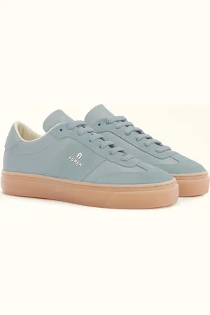 Furla Enjoy Baskets Nuvola Cuir De Veau + Cuir Refendu Sportif Femme