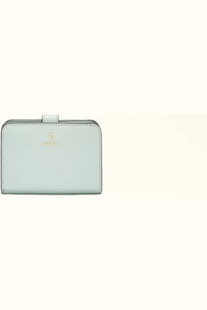 Furla Camelia Portefeuille Compact Laguna Cuir Texturé Femme