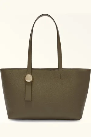 Furla Sfera Sac Cabas Sage Cuir De Veau Grainé Femme