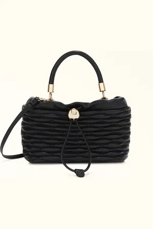 Furla Mionido Mini Sac Nero Cuir De Veau Nappa Matelassé Dattero Lux Femme