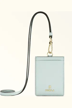 Furla Camelia Porte-badge Laguna Cuir Texturé Femme