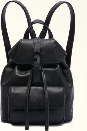 Furla Flow Sac À Dos Nero Cuir De Veau Claris Lux Femme