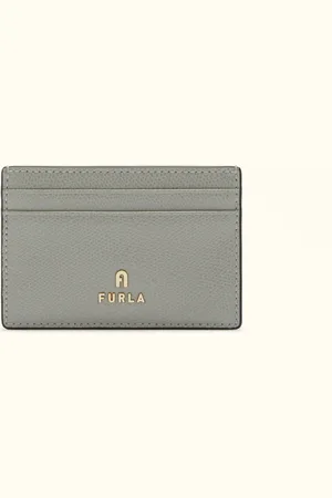 Furla Camelia Porte-cartes Cenere Cuir Texturé Femme