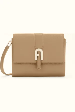Furla Sofia Grainy Mini Sac L Cappuccino Cuir De Veau Grainé Femme