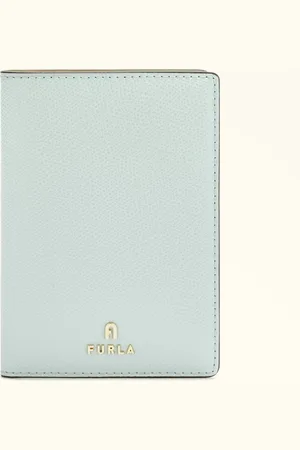 Furla Camelia Porte Passeport Laguna Cuir Texturé Femme
