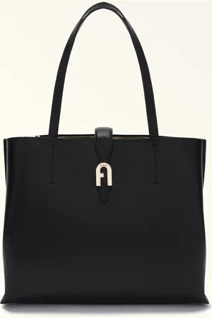 Furla Sofia Sac Cabas L Nero Cuir De Veau Grainé Femme