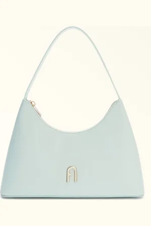 Furla Diamante Sac Porté Épaule Laguna Cuir De Veau Souple Femme