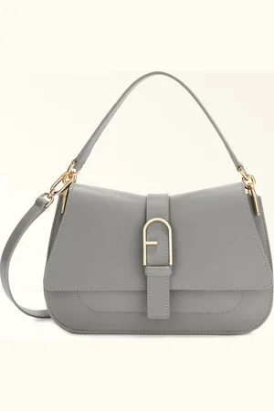 Furla Flow Sac À Main Cenere Cuir De Veau Claris Lux Femme