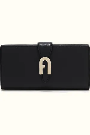 Furla Sofia Grainy Portefeuille Continental Xl Nero Cuir De Veau Grainé Femme