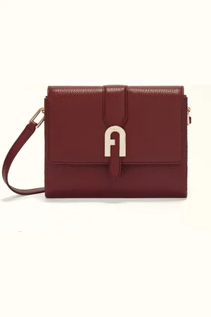 Furla Sofia Grainy Mini Sac L Porpora Cuir De Veau Grainé Femme