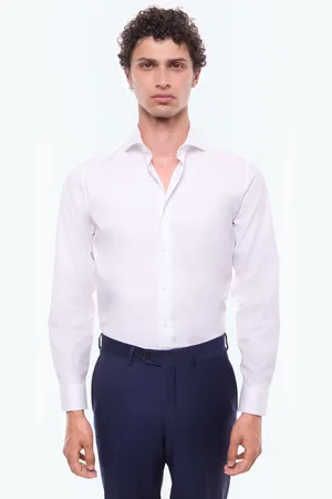 Fursac Chemise cutaway en coton biologique