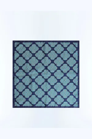 Fursac Pochette en twill de soie à motif