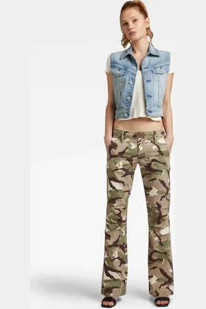 Imprime camouflage Pantalons Jeans pour Femme FASHIOLA.fr