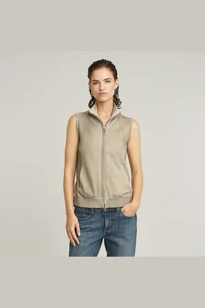 G-Star Top Washed Lightweight Zip Knitted - - Femmes