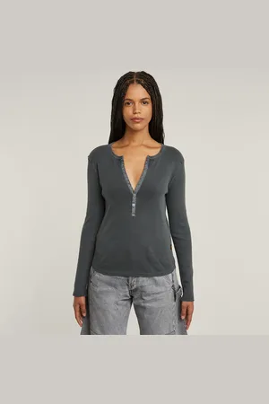 G-Star Top Deep V-neck Slim - - Femmes