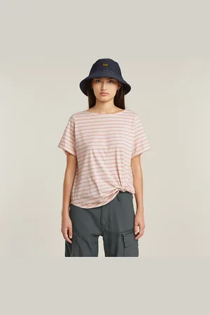 G-Star T-shirt Striped Knot - - Femmes