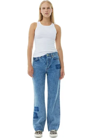 Jean bas large femme hot sale